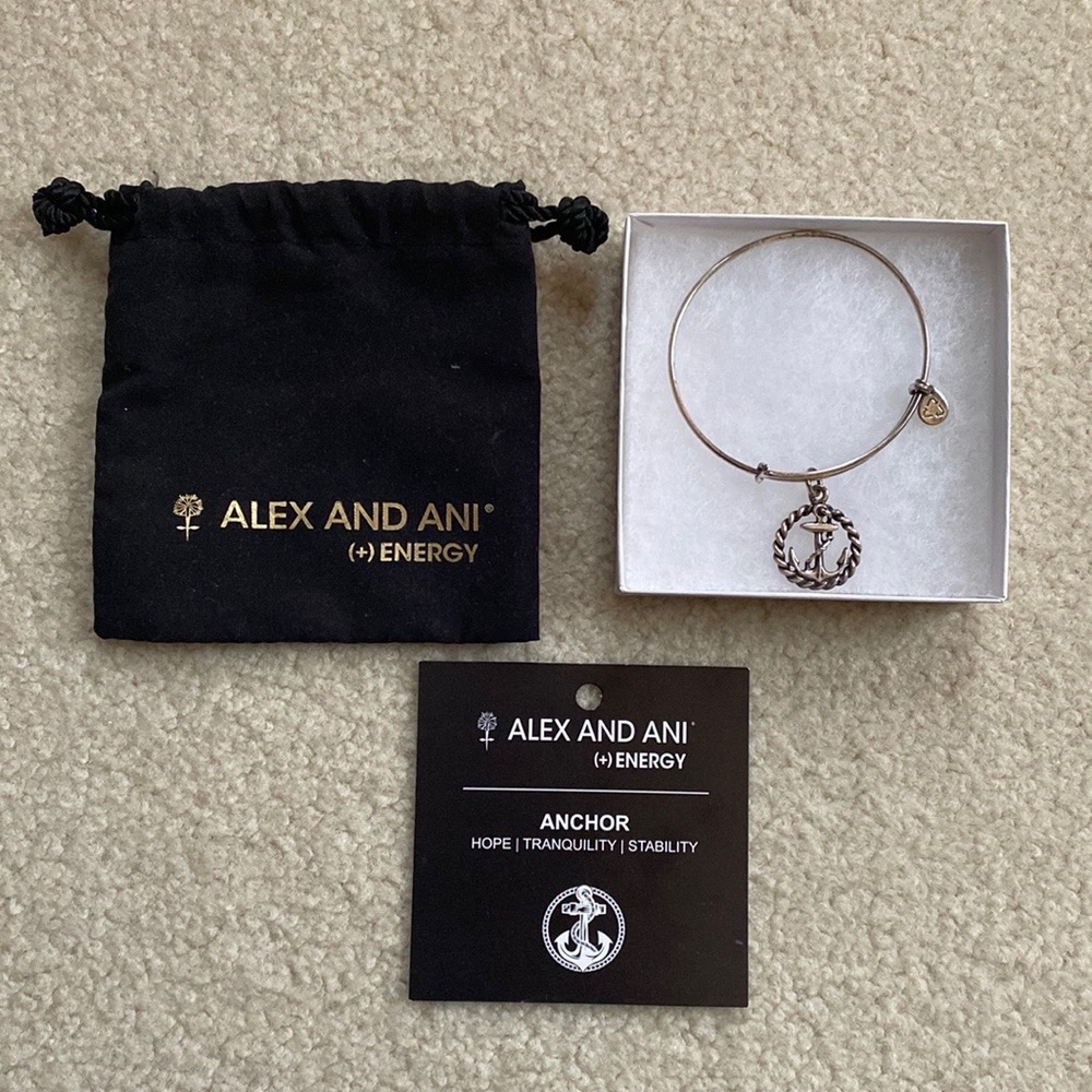 Alex and Ani Silver Anchor Bracelet